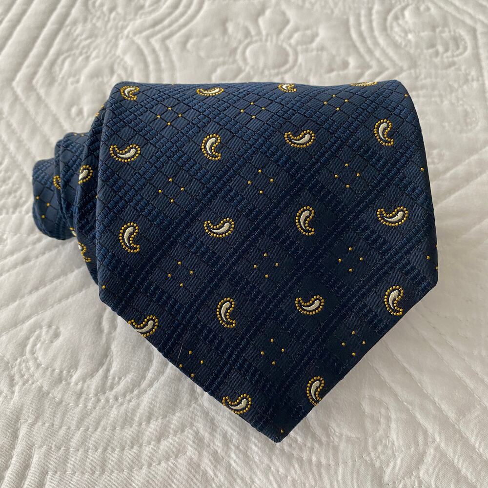 Flying Scotsman Collection Silk Tie Blue Paisley